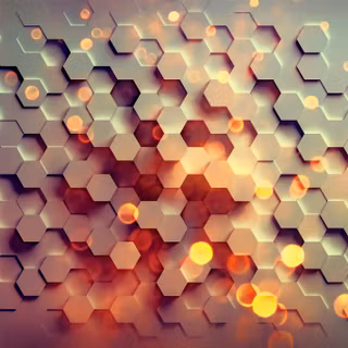 Hexagons 4k wallpaper