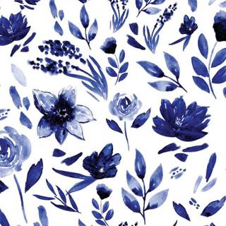 iPhone blue flower wallpaper