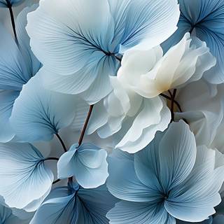 iPhone blue flower wallpaper