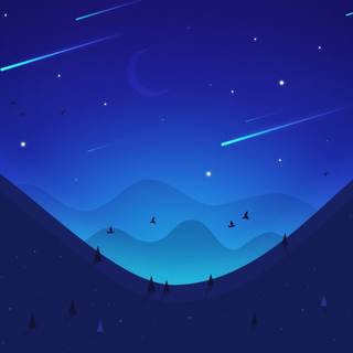 Cartoon landscape 4k wallpaper