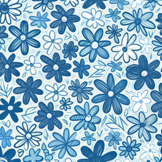 iPhone blue flower wallpaper
