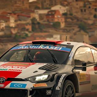 Rally car phone wallpaper