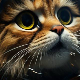 Space cat phone wallpaper