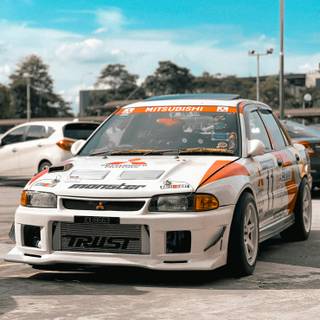 Rally car phone wallpaper