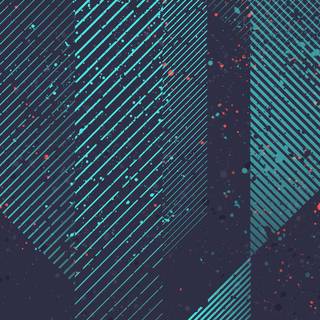 iPhone blue design wallpaper