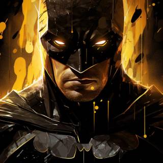 Batman gold iPhone wallpaper