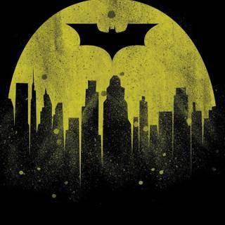 Batman gold iPhone wallpaper