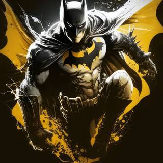 Batman gold iPhone wallpaper