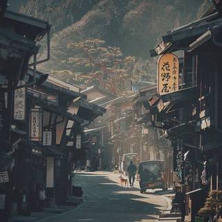 Japanese village phone wallpaper