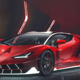 Red Lamborghini iPhone wallpaper