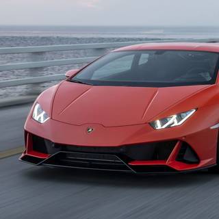 Red Lamborghini iPhone wallpaper