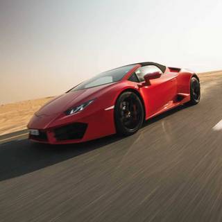 Red Lamborghini iPhone wallpaper