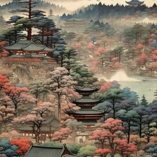 Japanese village phone wallpaper