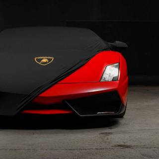 Red Lamborghini iPhone wallpaper