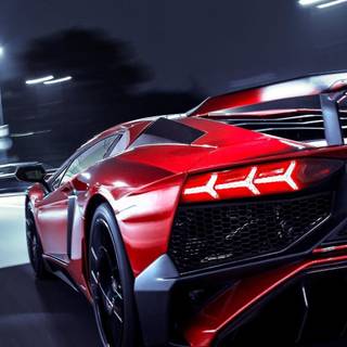 Red Lamborghini iPhone wallpaper