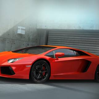 Red Lamborghini iPhone wallpaper