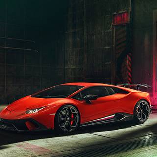 Red Lamborghini iPhone wallpaper