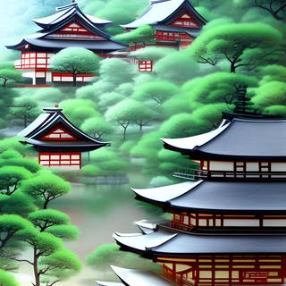 Japanese village phone wallpaper