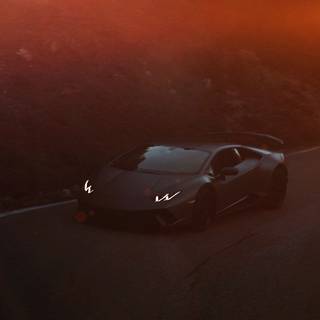 Red Lamborghini iPhone wallpaper