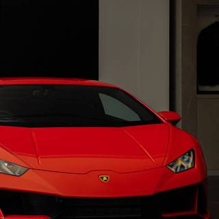 Red Lamborghini iPhone wallpaper