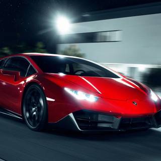 Red Lamborghini iPhone wallpaper