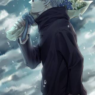 Gojo manga phone wallpaper