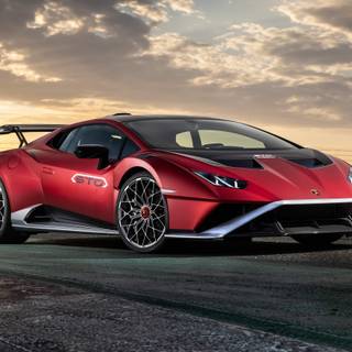 Red Lamborghini iPhone wallpaper