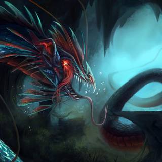 Sea monster 4k wallpaper