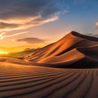 Sand dunes 4k wallpaper