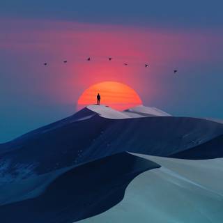 Sand dunes 4k wallpaper