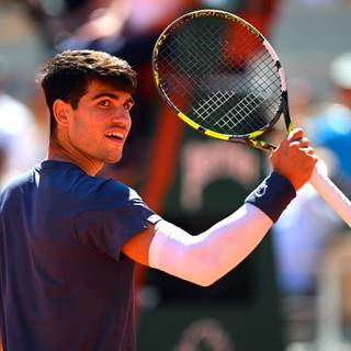 Carlos Alcaraz Roland Garros Champion 2024 wallpaper