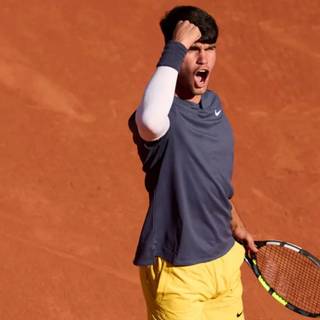 Carlos Alcaraz Roland Garros Champion 2024 wallpaper