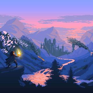 Nature pixel wallpaper