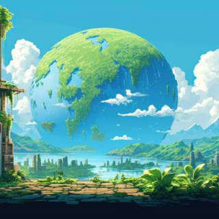 Nature pixel wallpaper