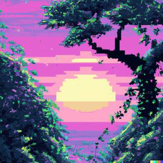 Nature pixel wallpaper