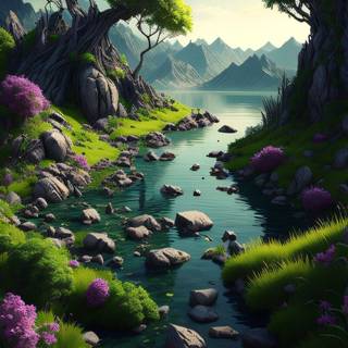 Nature pixel wallpaper