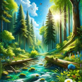 Nature pixel wallpaper