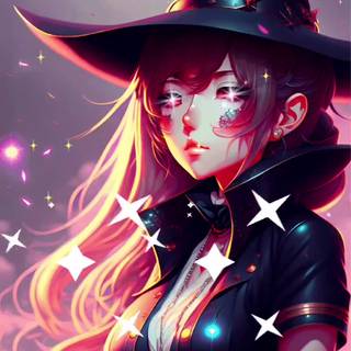 Purple anime Android wallpaper