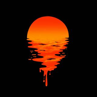 Dark minimal iOS wallpaper