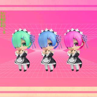 Pink anime aesthetic laptop wallpaper