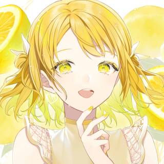 Yellow anime PC wallpaper