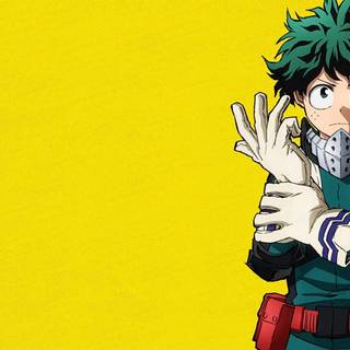 Yellow anime PC wallpaper