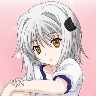 Anime white desktop wallpaper
