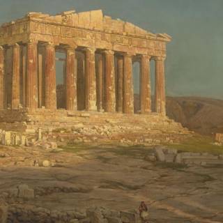 Ancient building wallpaper