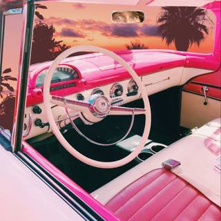 Barbie car wallpaper