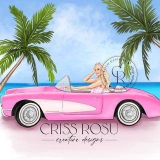 Barbie car wallpaper