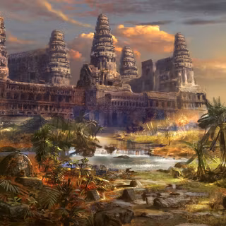 Ancient building wallpaper