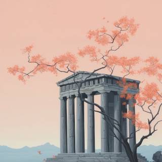 Ancient building wallpaper