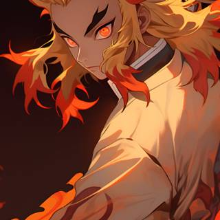 Rengoku Kyojuro iPhone wallpaper