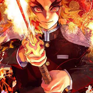 Rengoku Kyojuro iPhone wallpaper